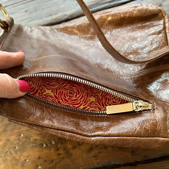 HOBO Brown Leather Crossbody Bag - Picture 6 of 10
